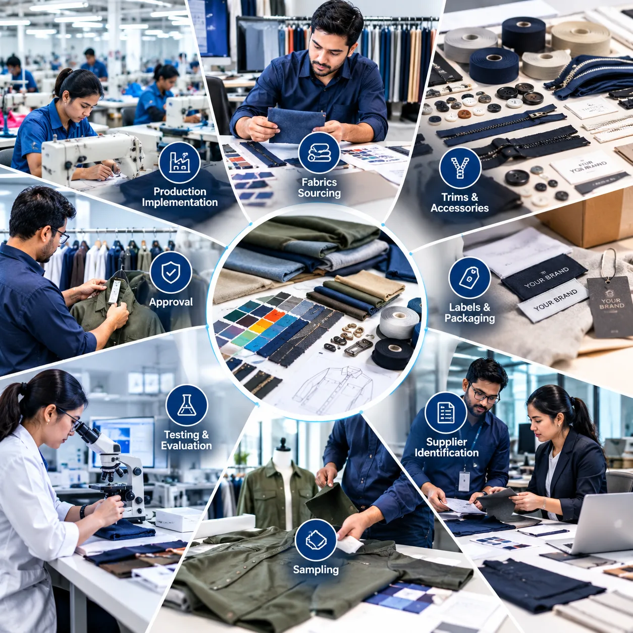 D Solutions raw material sourcing and technical support for apparel production
