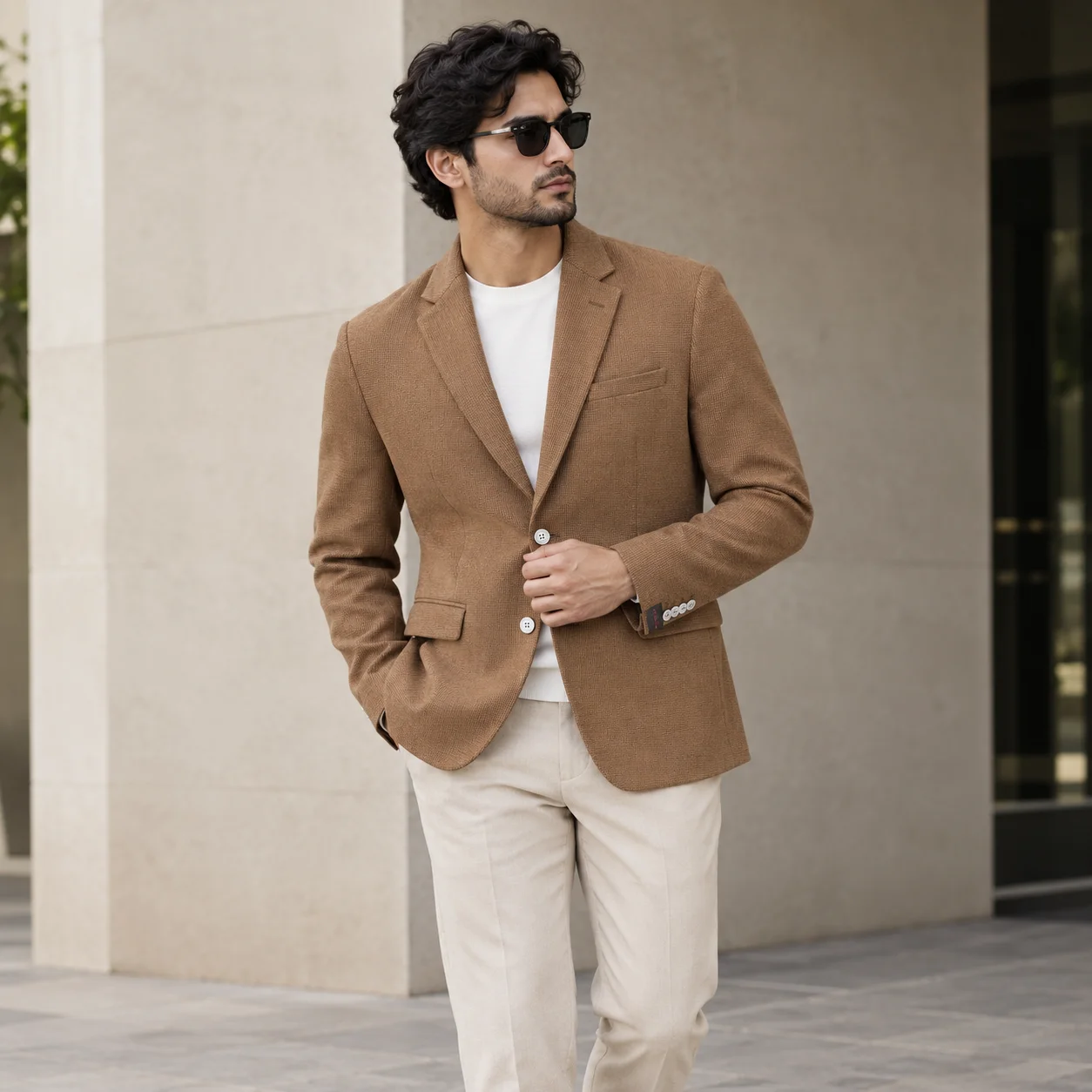 Workwear apparel direction represented by a structured utility jacket